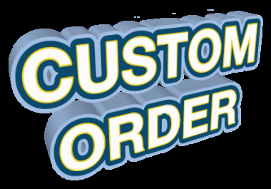 Custom Order For AS per you need