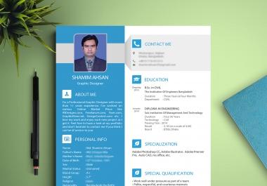 Design Amazing Cv RESUME For You