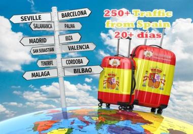 send 250 traffic from Spain 30 days long + extra