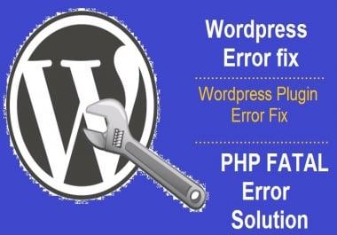 Fix wordpress issues & Error