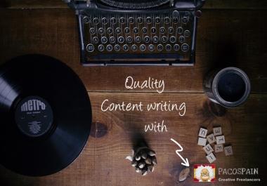 create quality web content for your website
