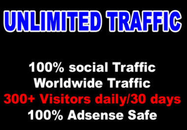 Get Unlimited SOCIAL NETWORK Traffic Visitors from ANY TWO Social Networks for 30 DAYS