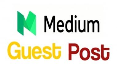 Write and publish Guest Post On Medium DA 91