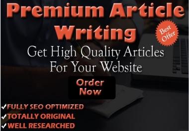 write a unique premium 500 words seo Article