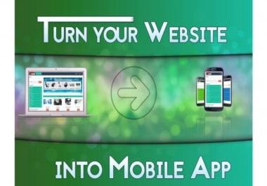 I can convert your website to an android app