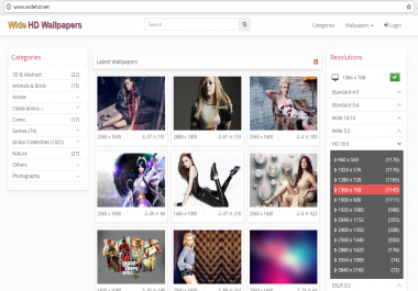 Free Earning Wallpaper Website PHP Script