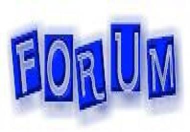 10 forum posts or blog comments