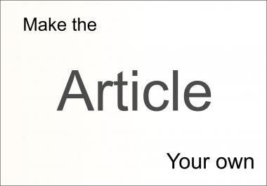 proofread and edit your article to your taste by myself. No robot