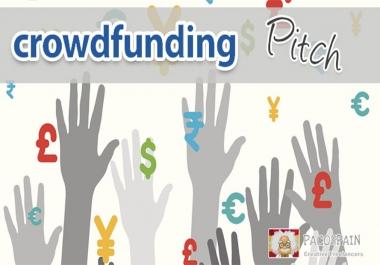 write your CROWDFUNDING campaign pitch