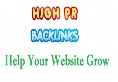 Create 10 High Quality PR 10-5 Dofollow Backlinks