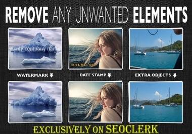 Remove Watermark,  Logo Or Any Objects From Your Photo