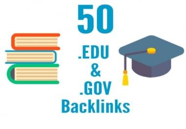 50 PR9 + 50. EDU. GOV Backlinks From High DA for 55