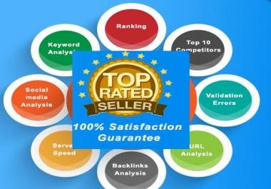 I can Create Professional SEO Report Within 24 Hours