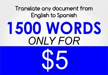 Translate from English to Spanish