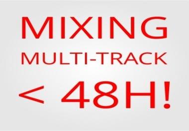 Very FAST and CHEAP AUDIO MIXING + MASTER MULTITRACK &lt 48H