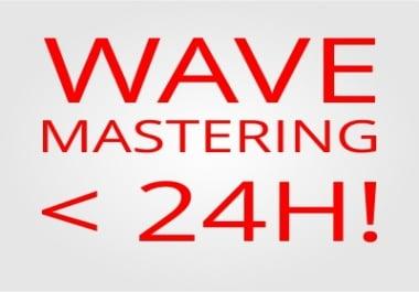 Very FAST and CHEAP AUDIO MASTERING WAV files &lt 24H