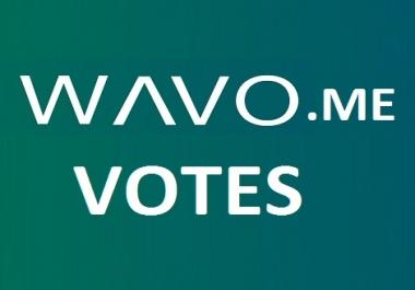 Give you 50 wavo votes for your WAVO. ME Contest