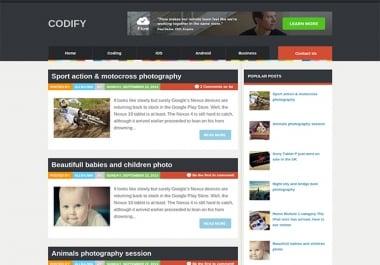 I will design an awesome Blogger website