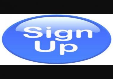 CREATE A UNIQUE SIGNUP FOR YOU