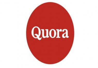 Create Unique 100 Quora answer with your website