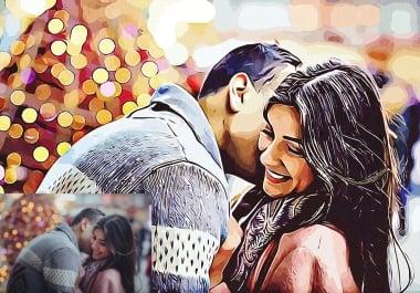 your photo in this Cartoon Style