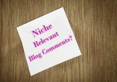 Make 30 Niche Relevant Blog Comment For Your Site