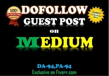 Write And Publish Guest Post On Medium PR8