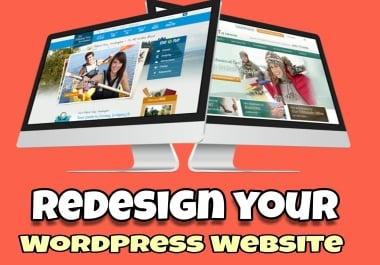 Design wordpress website professionally