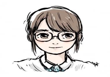 Draw You a Cute Doodle Portrait