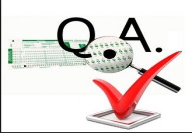 QA testing on your application/system/website