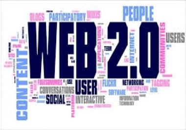 I will do 90 manually Web 2.0 Blog