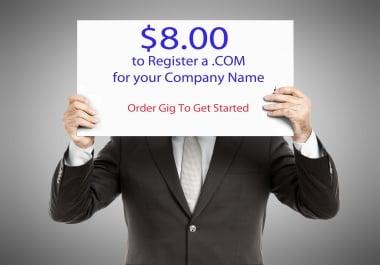 8.00. COM's - Register A. COM For Only