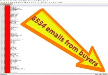 will send you 6534 emails from my buyers list