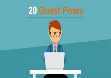 write and guest post on your chosen 5 high DA sites