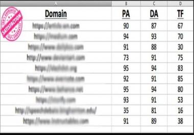 Rank To Google 1 Page With HIgh PA. DA, CF, TF 15 PBNS Backlink and 50 EDU/GOV Backlinks