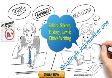 Best Political Science,  History,  Law And Ethics Research Work