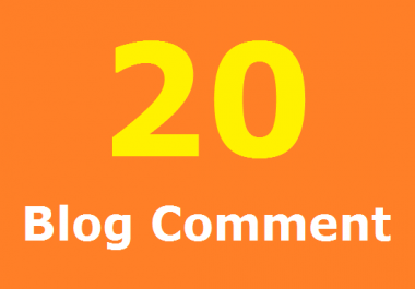 20 Related Blog Comment In Your Blog site Done Manually
