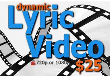 create a professional lyric typography music video for your music