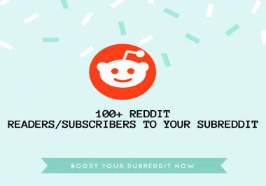 Instant 100+ Reddit SubReddit Subscribers or Readers