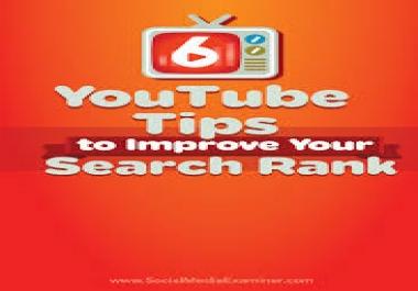 Rank a YouTube video in first page