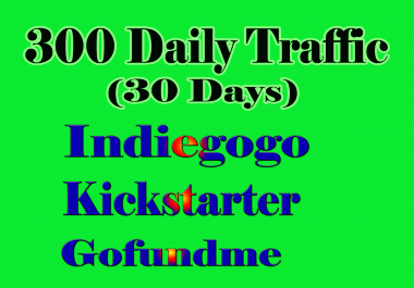 Indiegogo,  Kickstarter or GoFundMe crowdfunding campaign