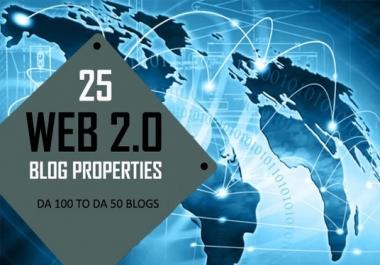 25 Web2 And 15 Social Bookmarking Backlinks for your Website or Any URL
