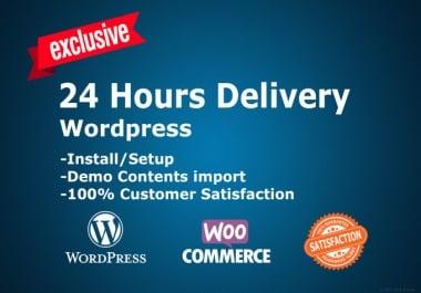 Install Wordpress Theme And Setup Exactly Like Demo