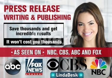 Write A Press Release And Publish GOOGLE NEWS and 500 news sites