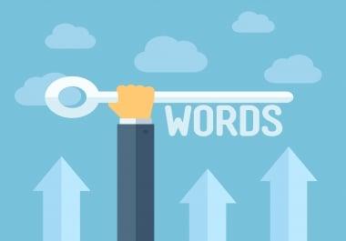 Do keyword research and competitor analysis for your website