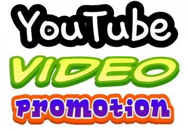 I will do YouTube Video Promotion fast