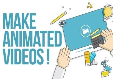 I will create informative video with animated characters