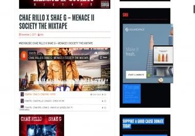 Post your music single or mixtapes on my hiphop blog