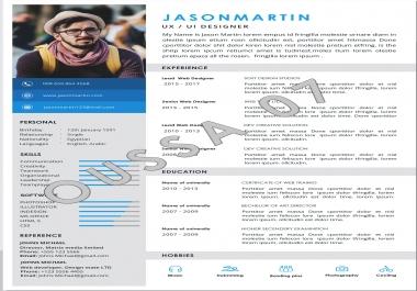 I will you provide with resume,  CV,  Curriculum Vitae,  Cover Latter