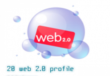 Get 20 web 2.0 profile for your website.